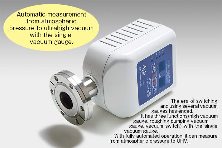 Wide range vacuum gauge CC-10